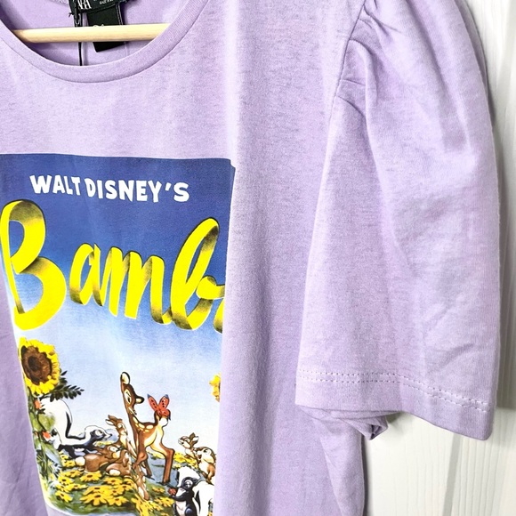 NEW Disney x ZARA Bambi Graphic Shirt - Size Large - Picture 6 of 10